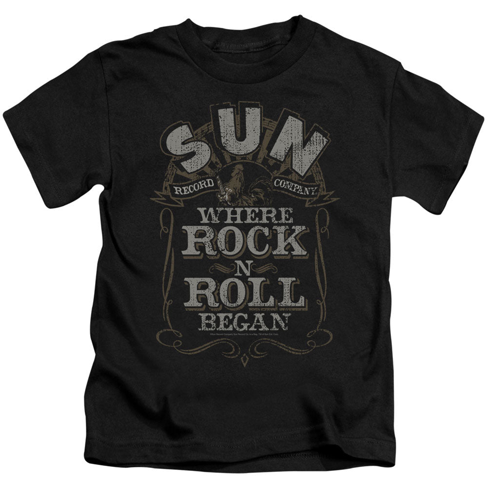Sun Records Where Rock Began Juvenile Childrens T-shirt Front