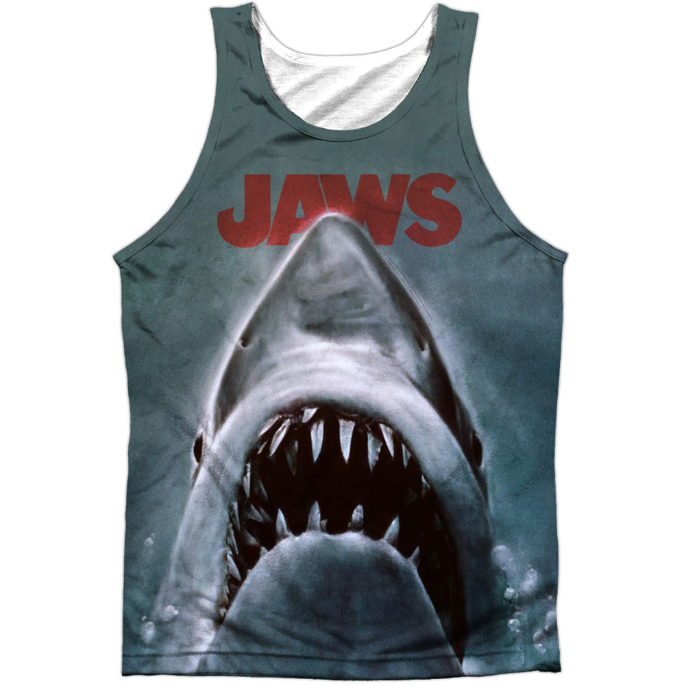 Jaws Poster 100% Poly Mens Tank