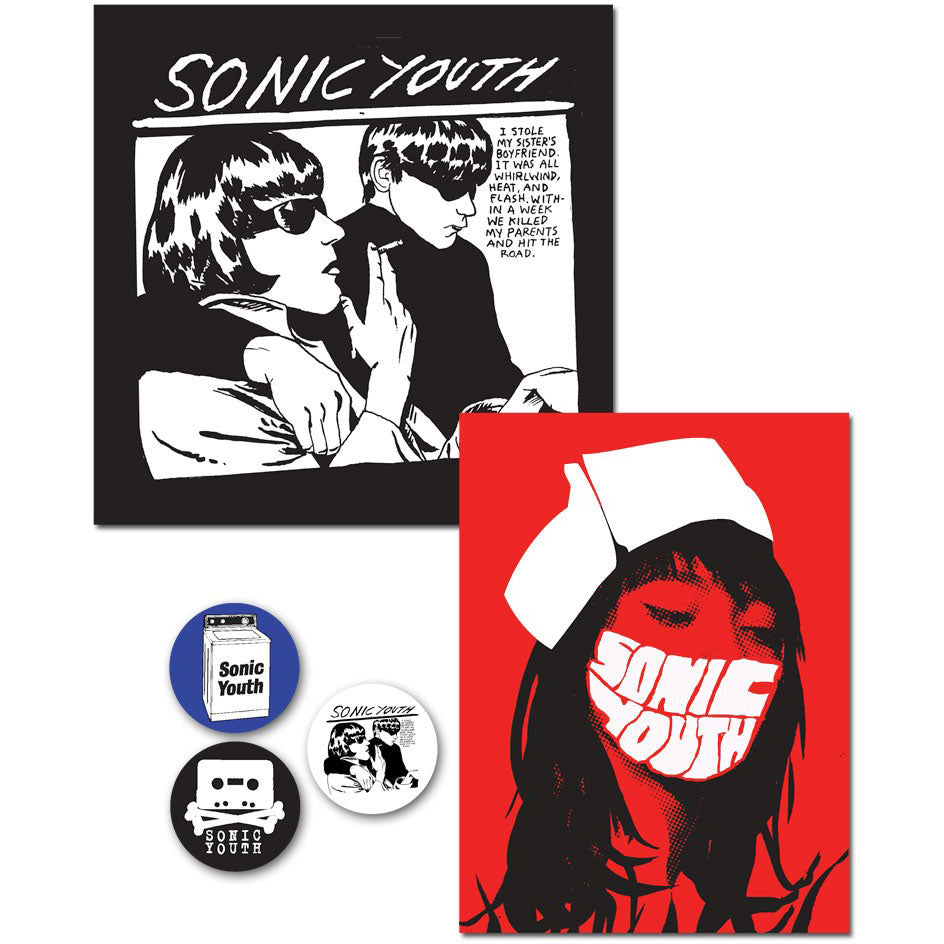 Sonic Youth Goo/Nurse Button Sticker Pack Sticker Set Front