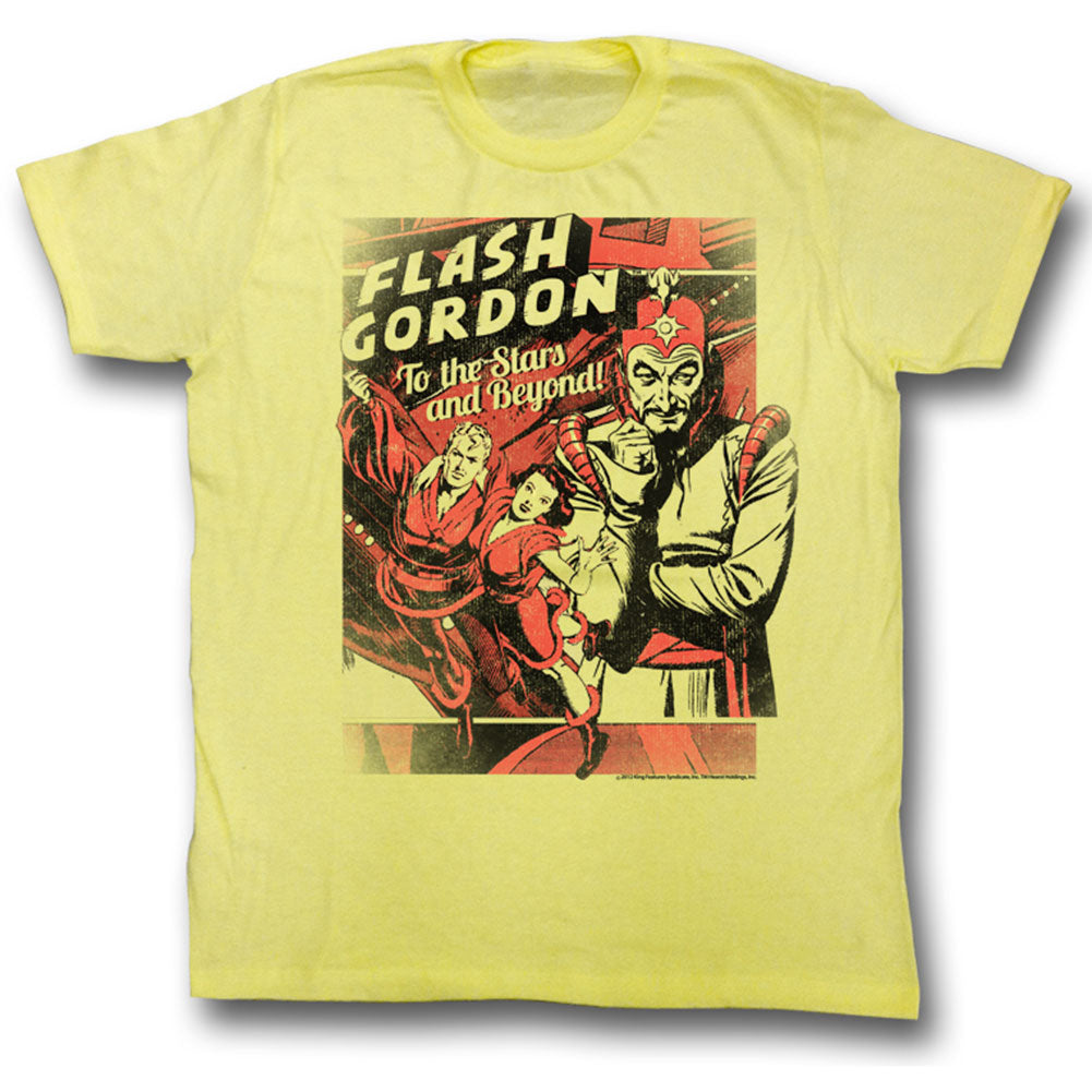 Flash Gordon To The Stars Slim Fit T-shirt Front