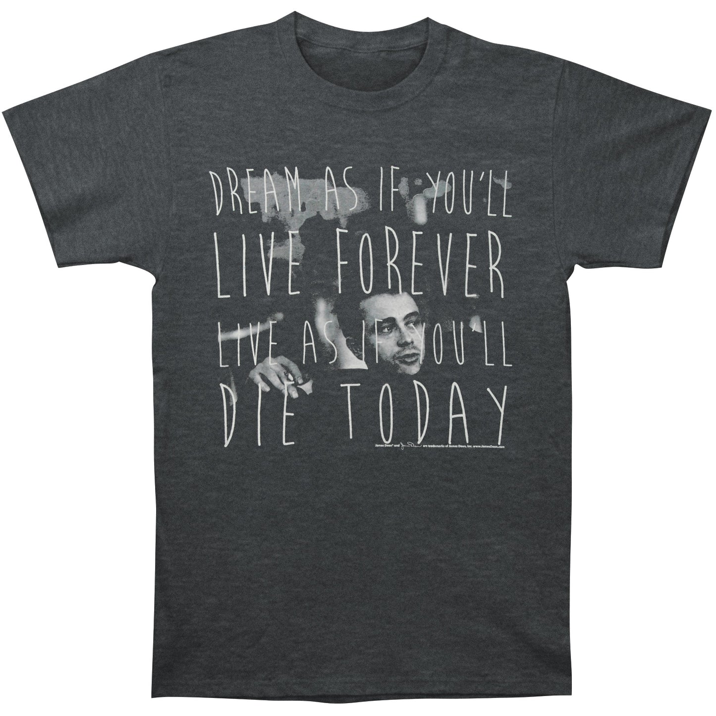 James Dean Die Today Slim Fit T-shirt Front