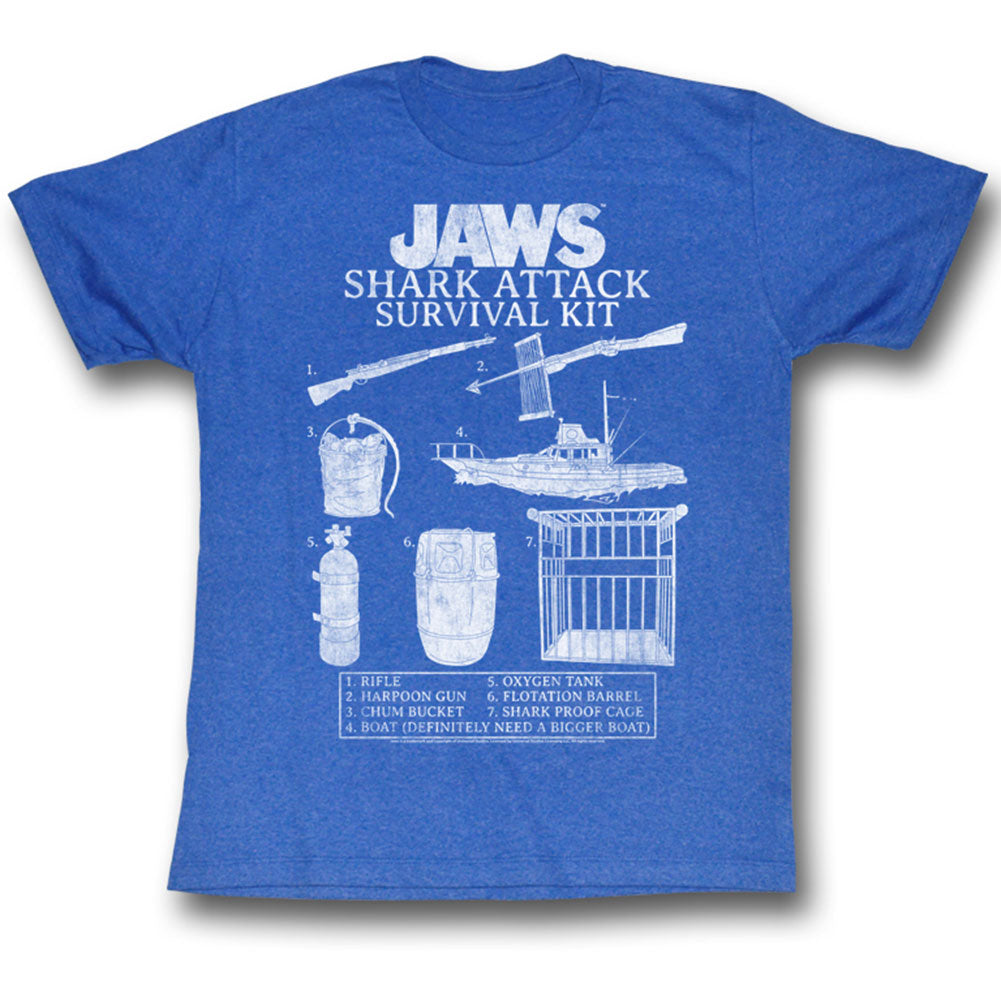 Jaws Survival Kit 2 Slim Fit T-shirt Front
