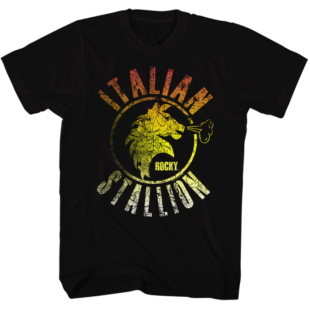 Rocky Stallion Fade Slim Fit T-shirt Front