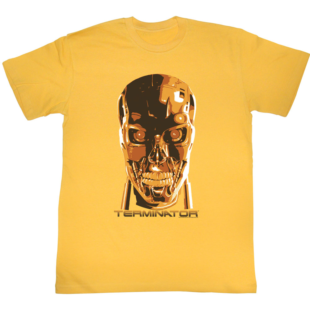 Terminator Creepy Face Slim Fit T-shirt Front