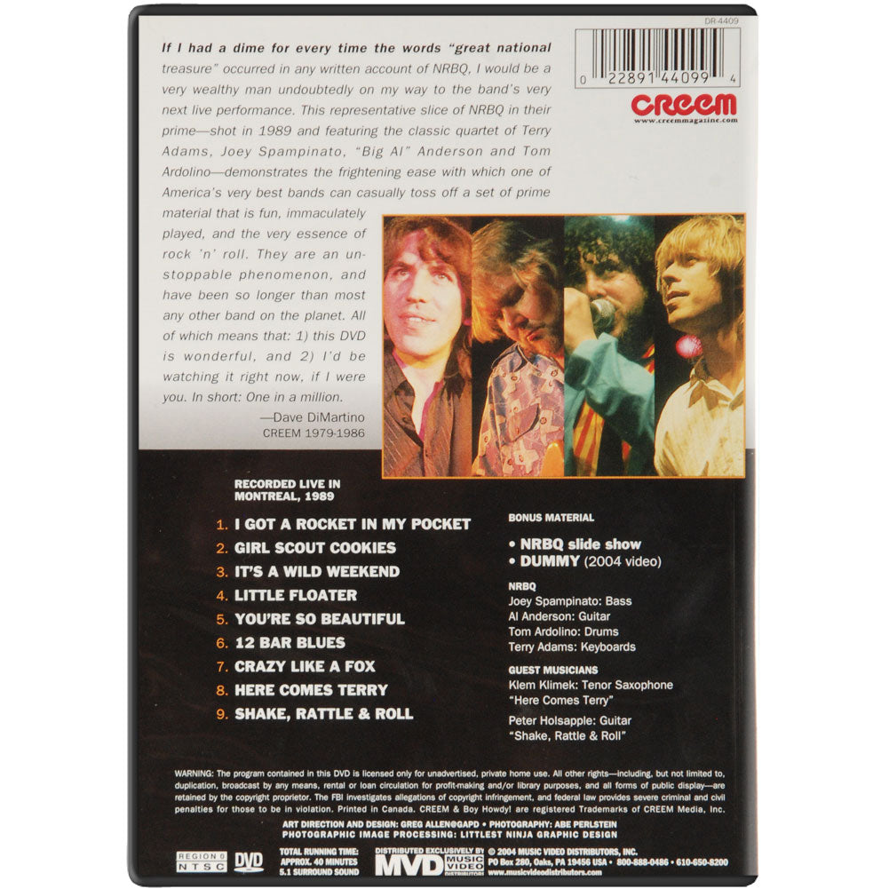 NRBQ One In A Million DVD