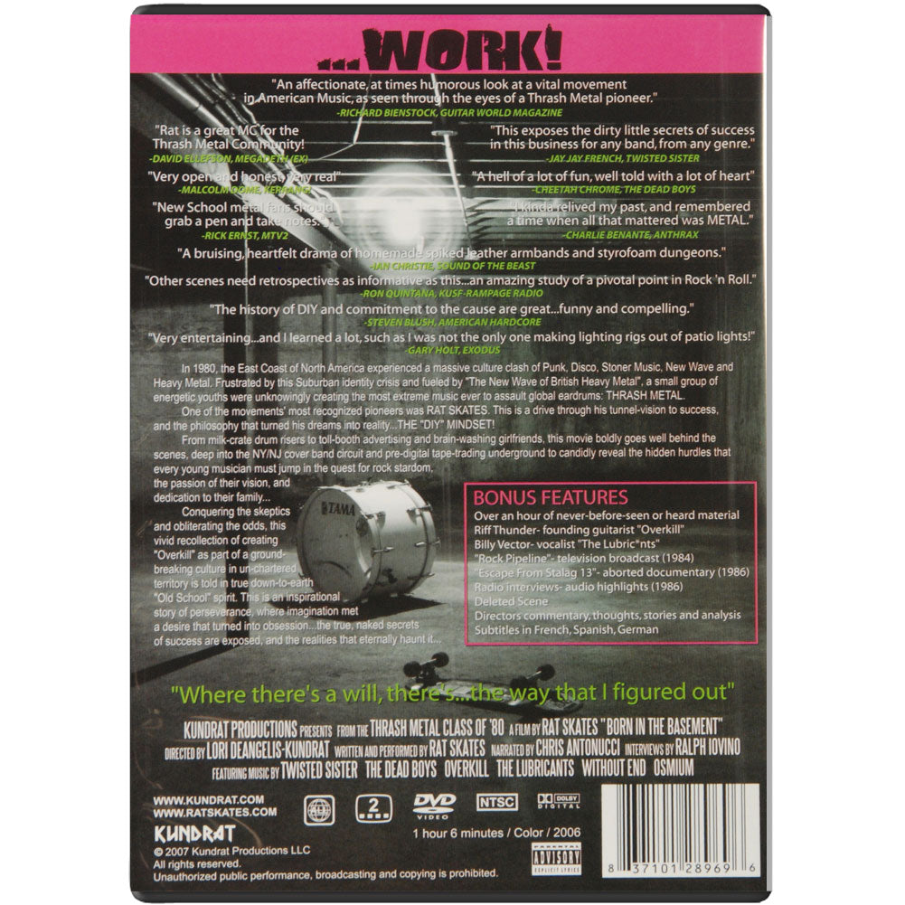 Overkill Born In The Basement DVD