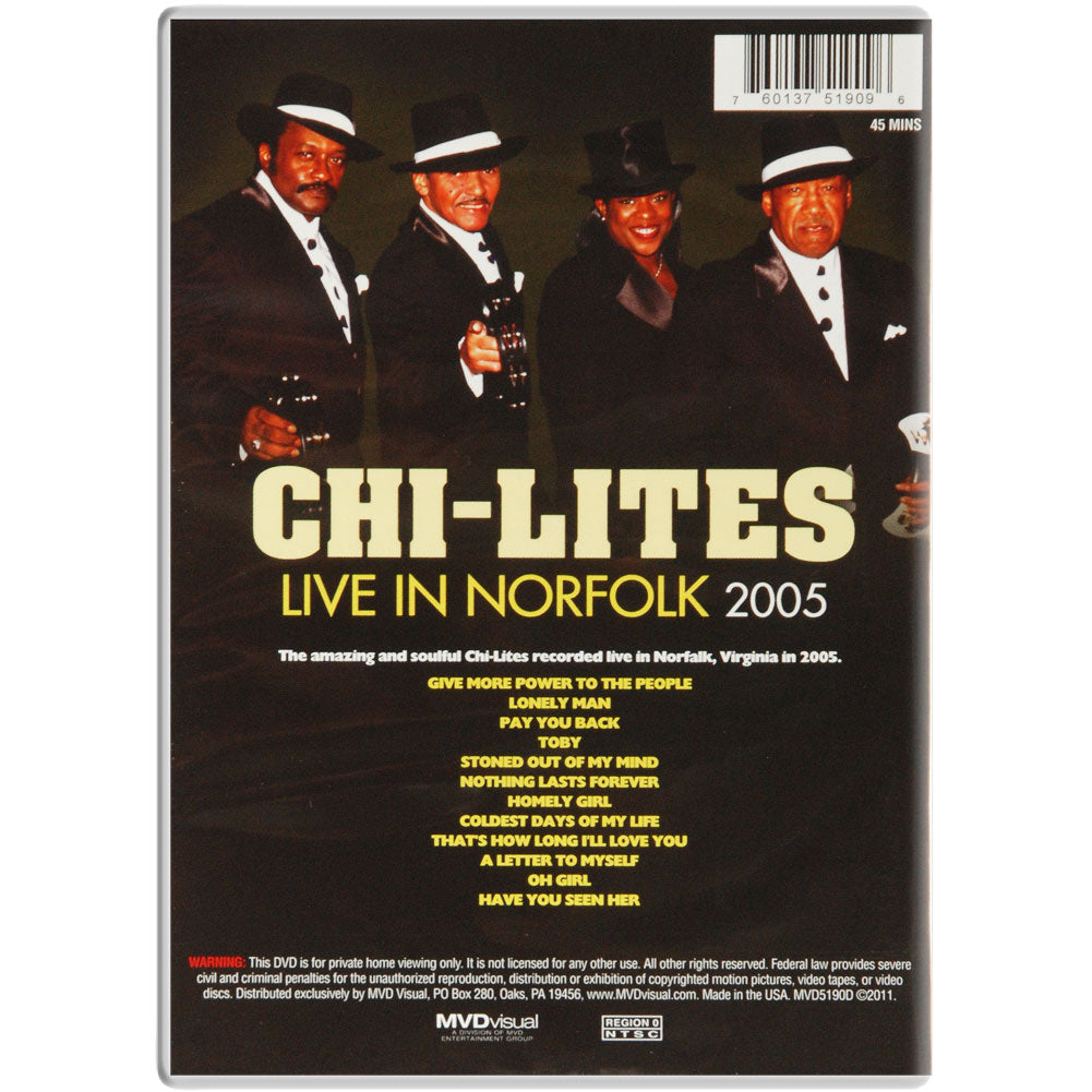 Chi-Lites Live In Norfolk 2005 DVD