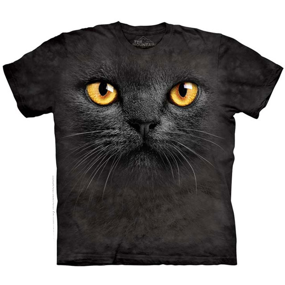 The Mountain Big Face Black Cat T-shirt