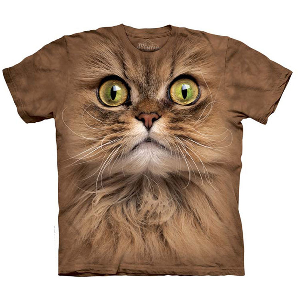 The Mountain Big Face Brown Cat T-shirt