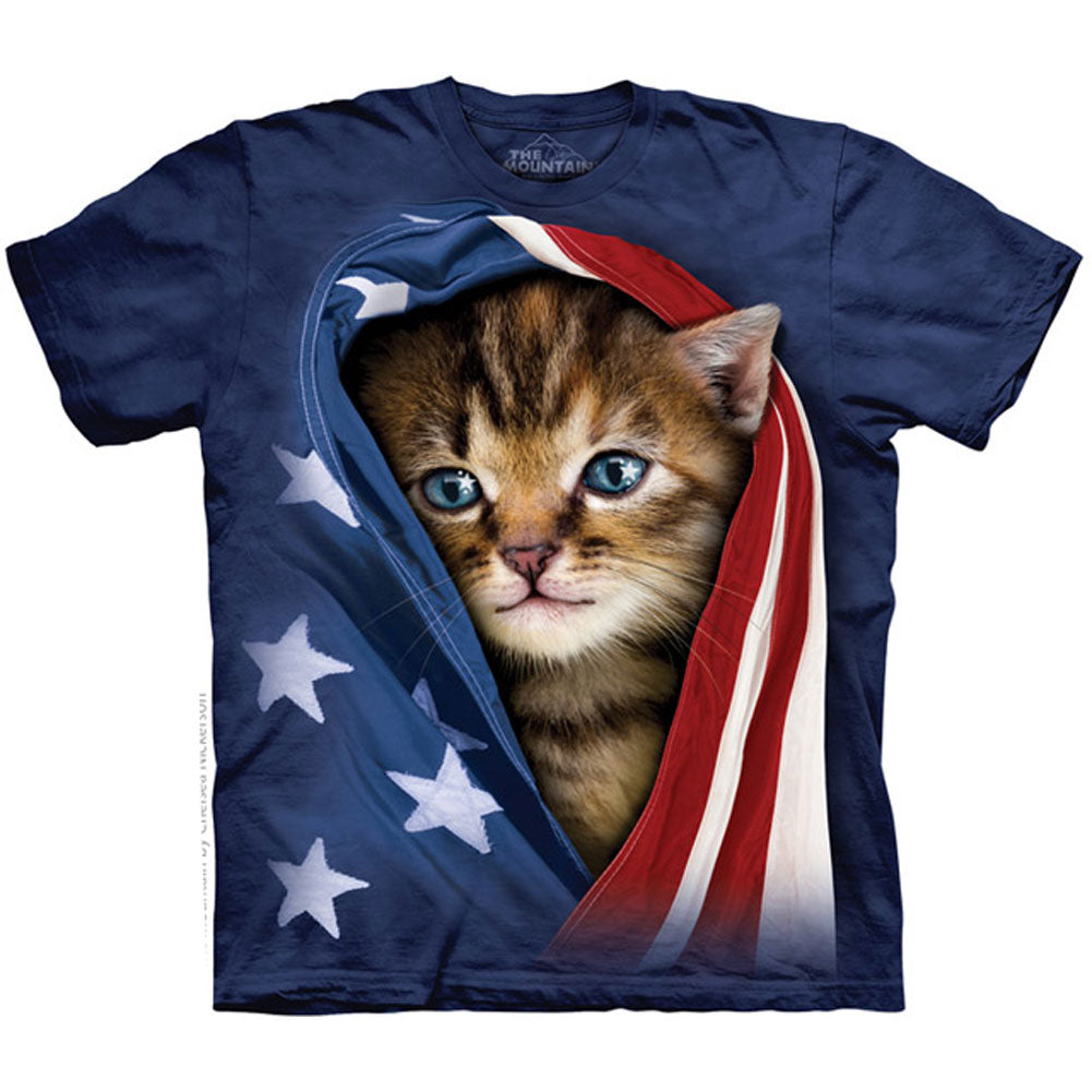 The Mountain Patriotic Kitten T-shirt