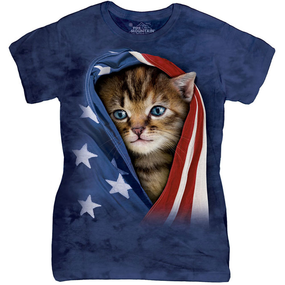 The Mountain Patriotic Kitten Babydoll Front