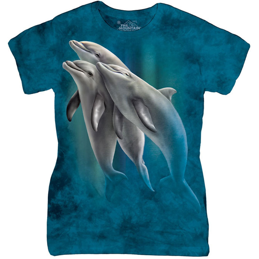 The Mountain Three Dolphins Babydoll Front