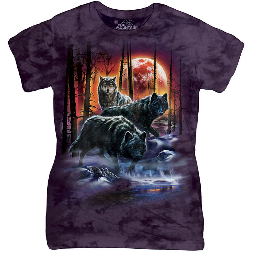 The Mountain Fire Ice Wolves Babydoll Front