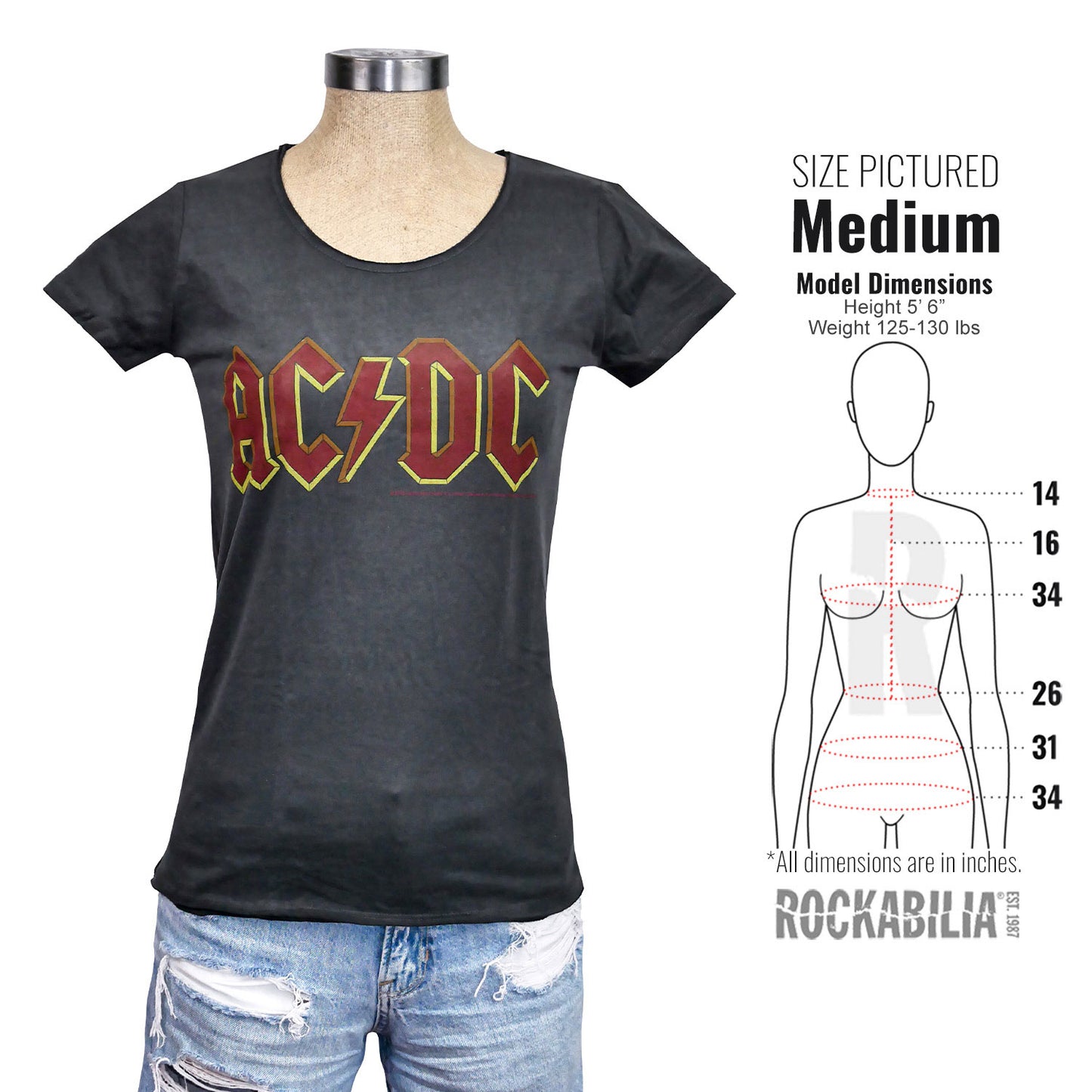 AC/DC Logo Junior Top Alt 3