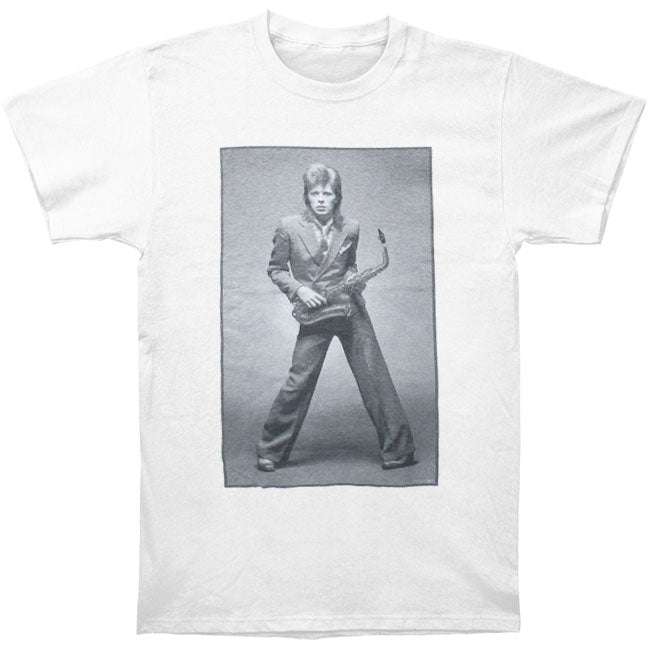 David Bowie Sax Slim Fit T-shirt Front