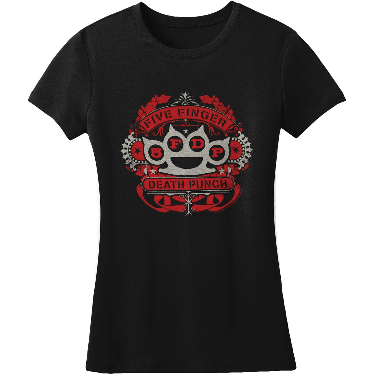 Five Finger Death Punch Red Banner Soft Junior Top Front