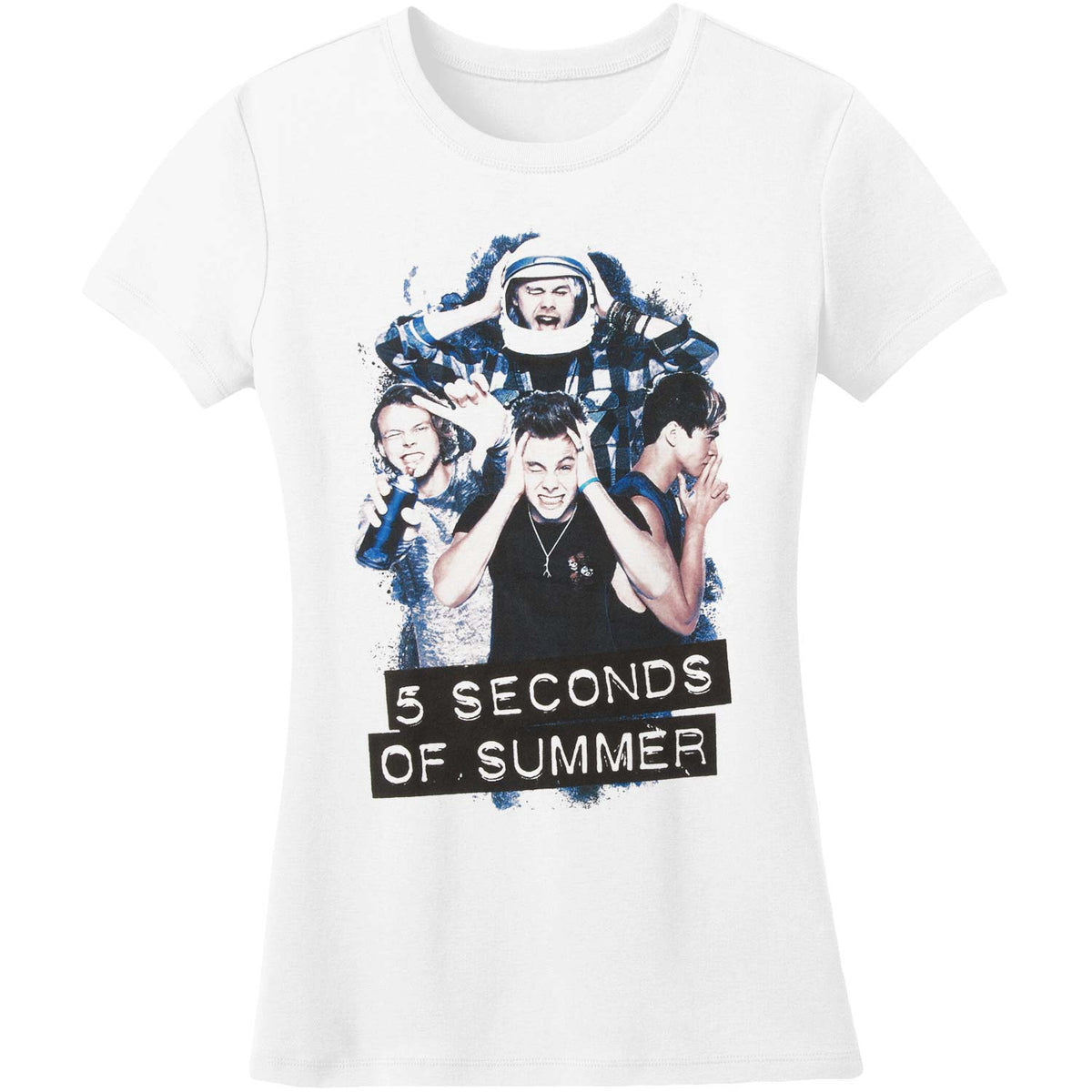5 Seconds Of Summer Silly Photo Soft Junior Top Front