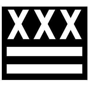 Bridge Nine Records XXX DC Sticker Front