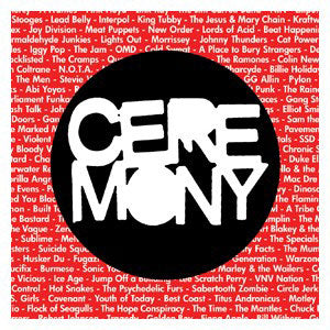 Ceremony Cover Songs EP Sticker Front