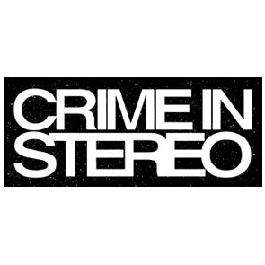 Crime In Stereo Logo Sticker Front