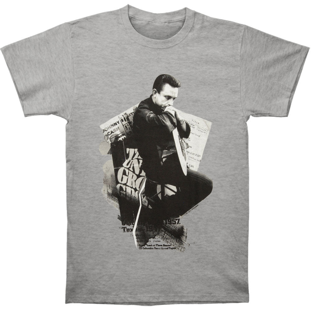 Johnny Cash Collage T-shirt Front