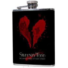 Sweeney Todd Heart Flask Front