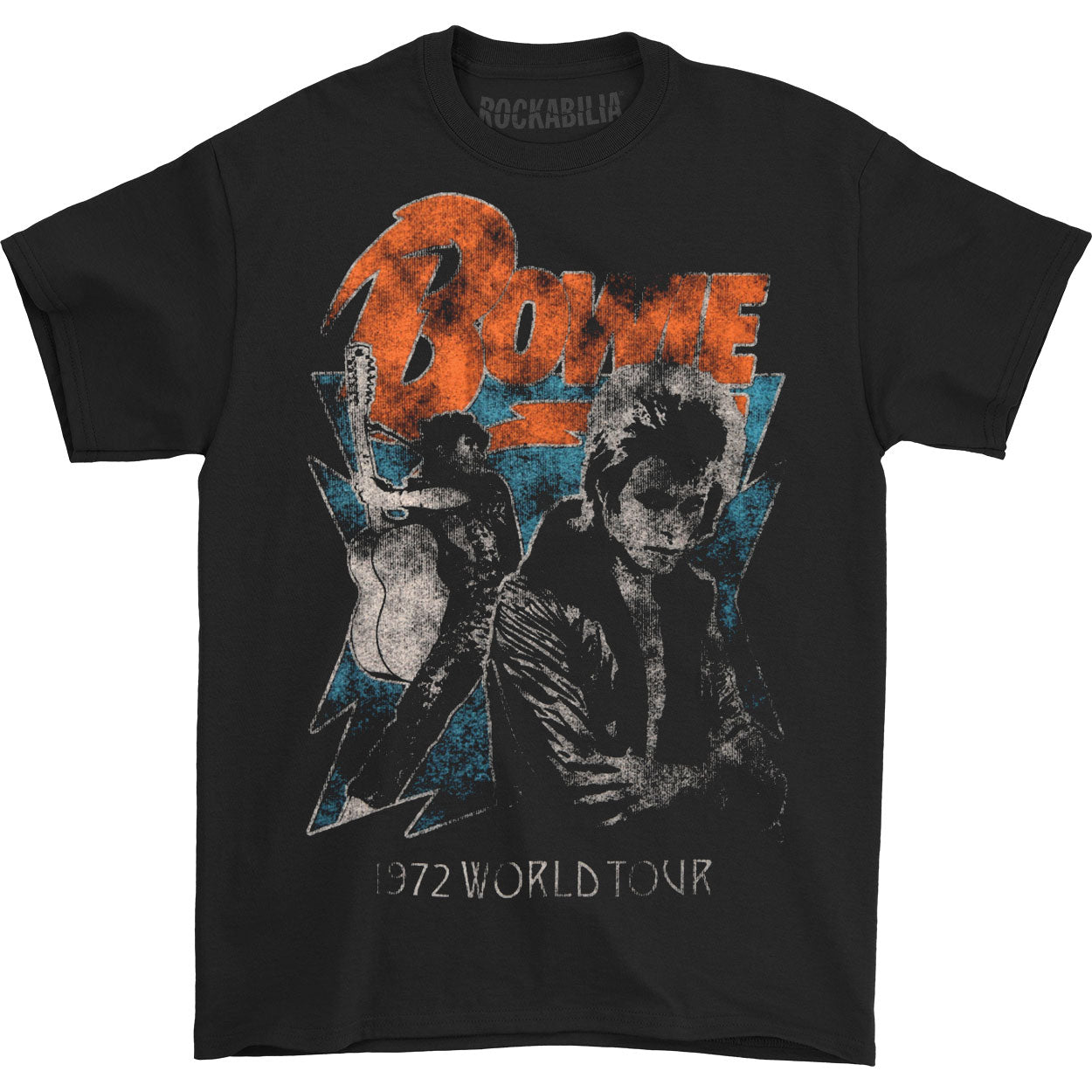 David Bowie 1972 World Tour T-shirt Front