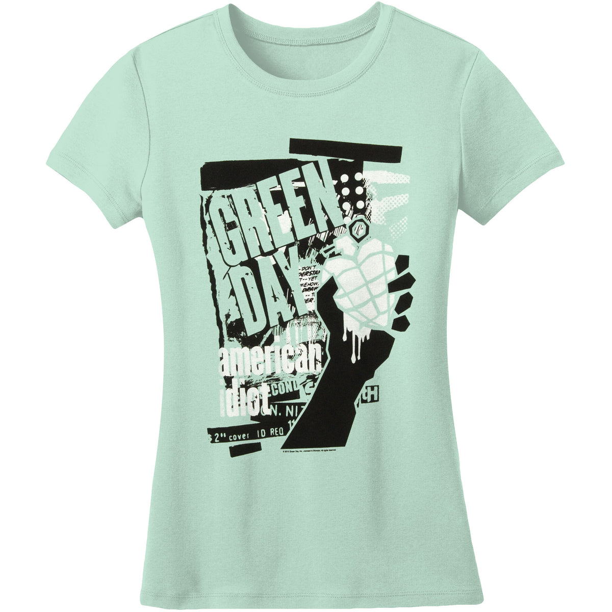 Green Day American Idiot Soft Sea Form Tee Soft Junior Top Front