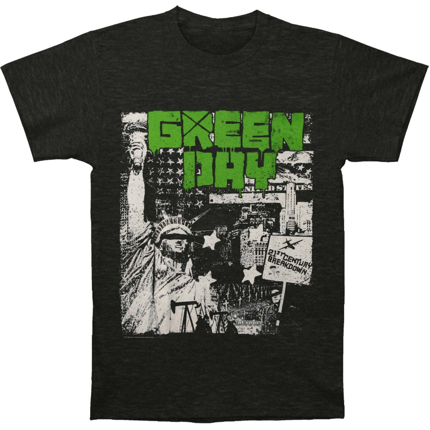 Green Day Liberty T-shirt Front