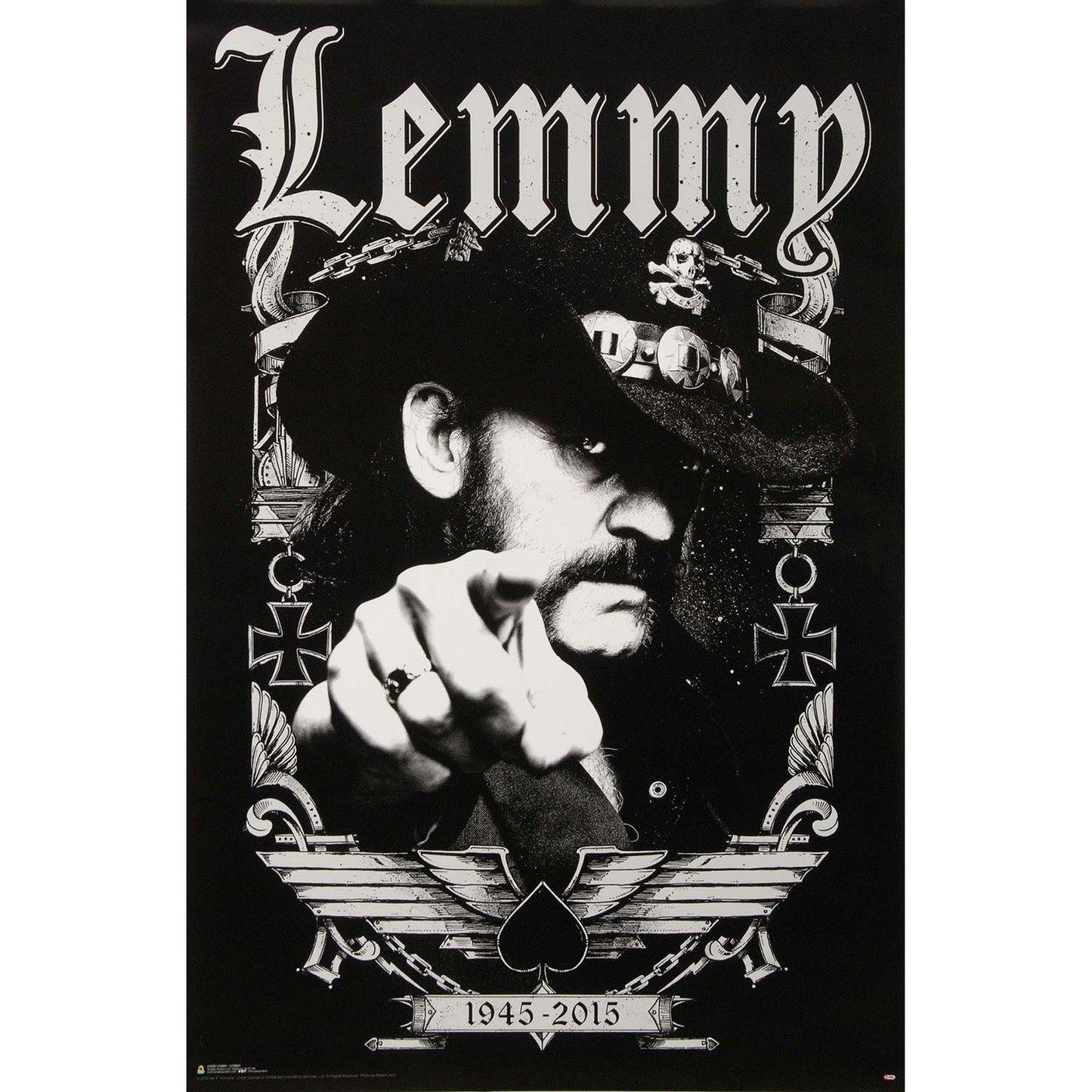Motorhead Lemmy 1945 - 2015 Domestic Poster