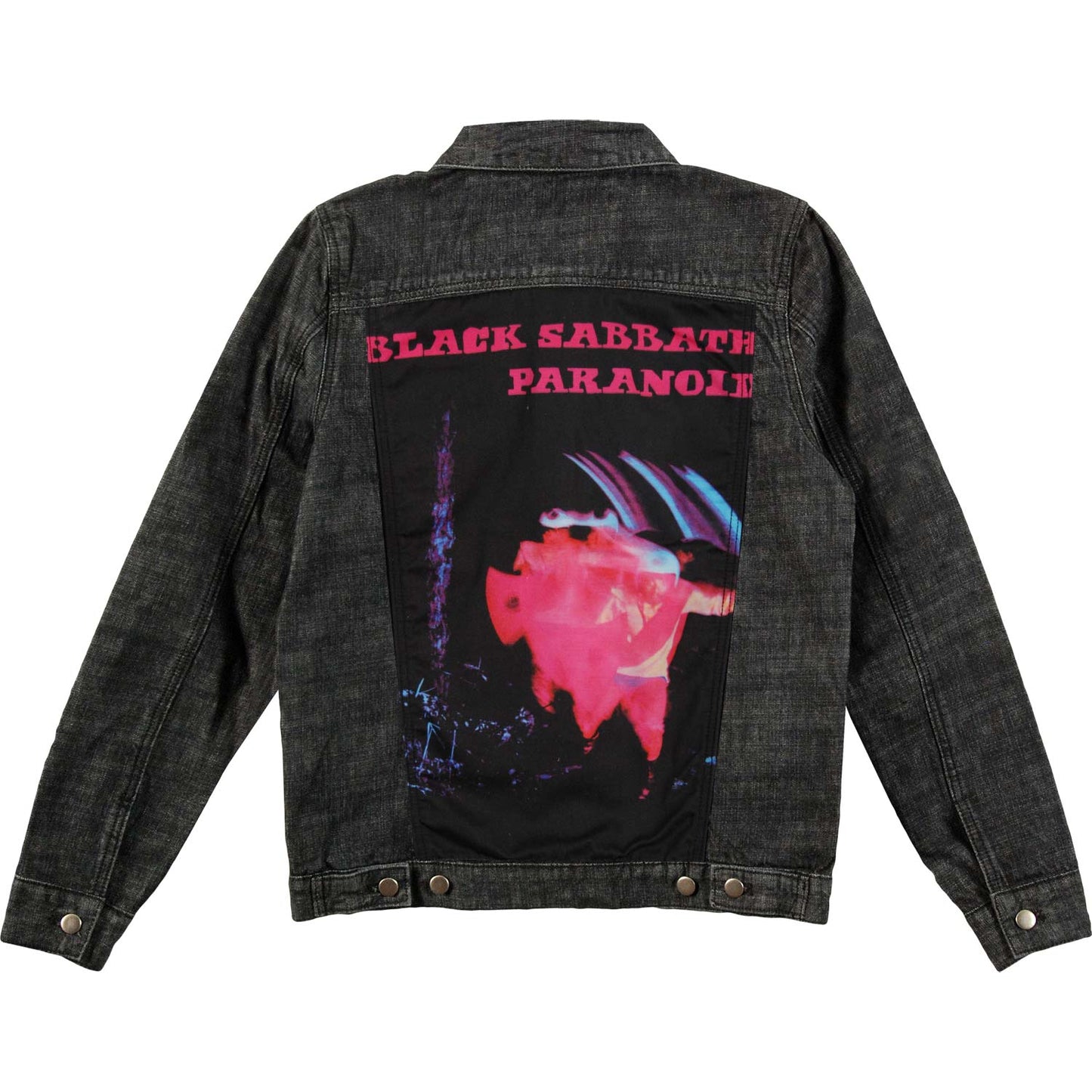 Black Sabbath Paranoid Denim Jacket Denim Jacket Back