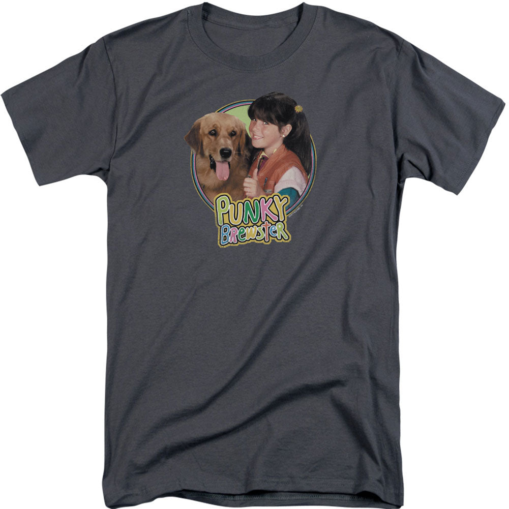 Punky Brewster Punky & Brandon Adult T-shirt Tall Front