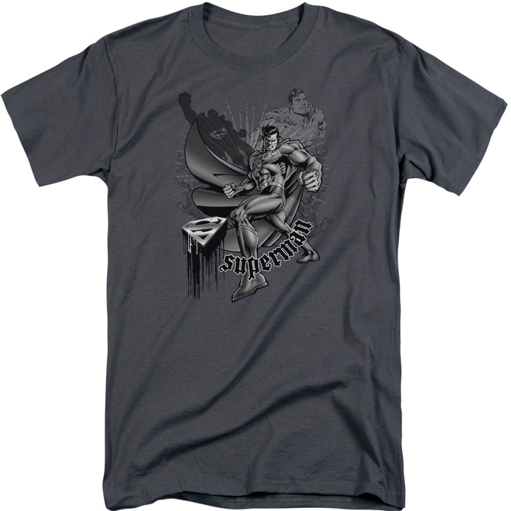 Superman Fight And Flight Adult T-shirt Tall
