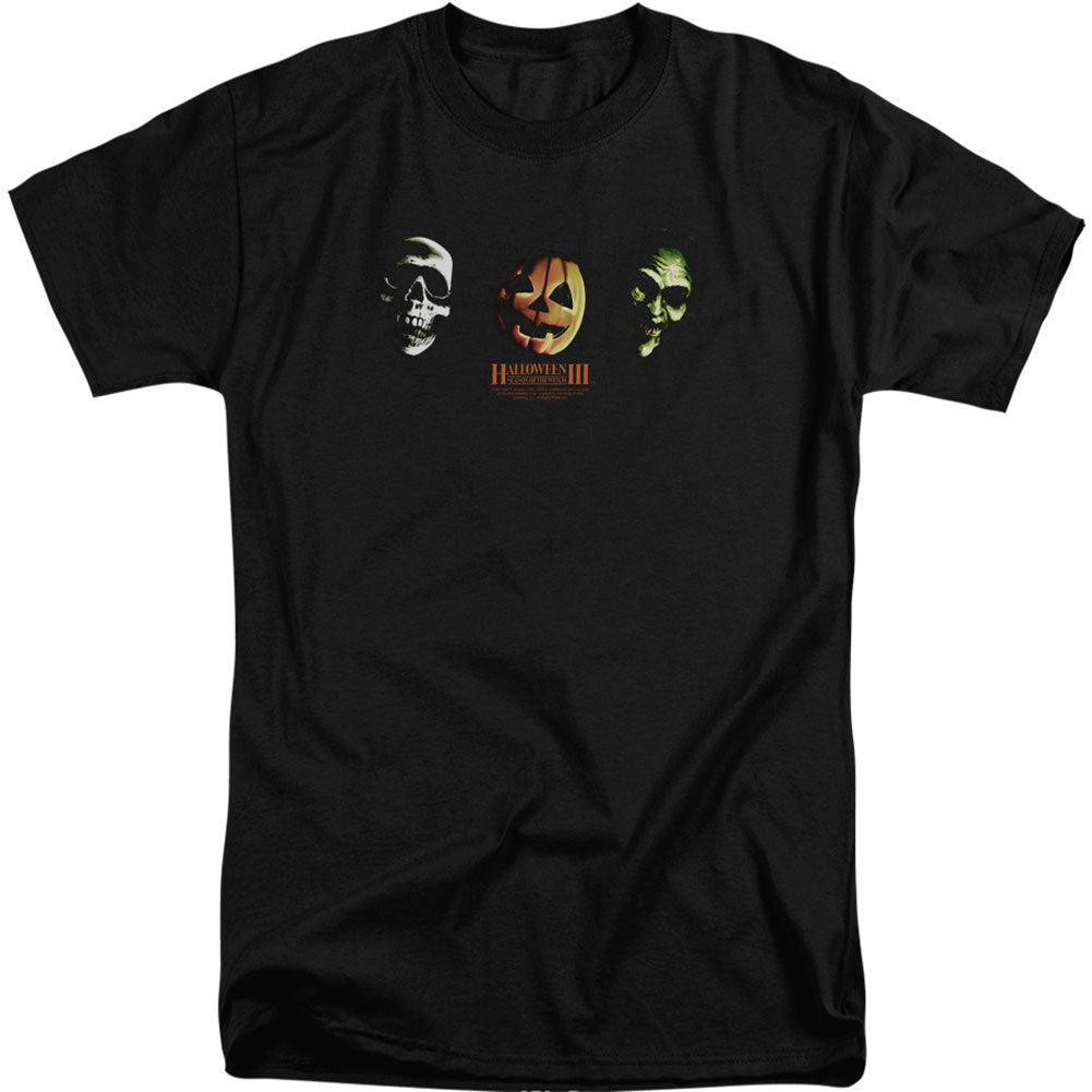 Halloween Three Masks Adult T-shirt Tall