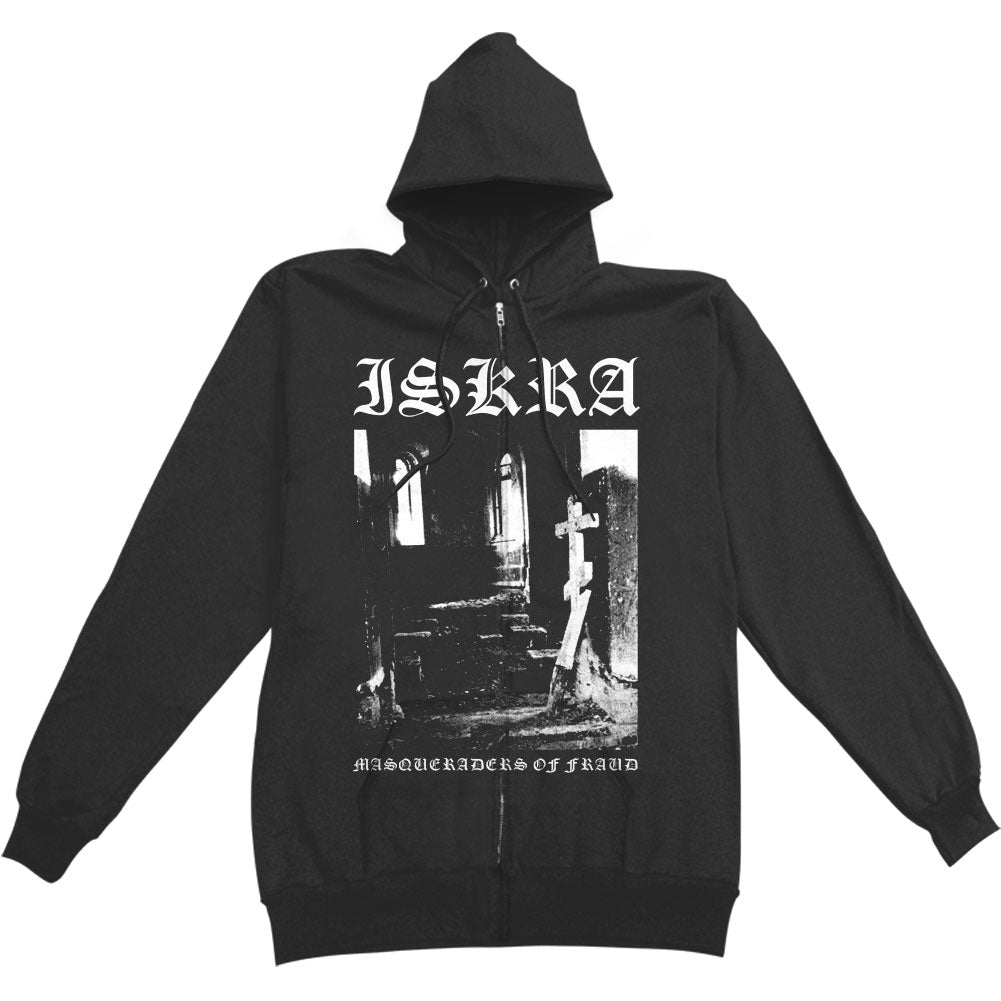 Iskra Masqueraders Of Fraud Zippered Hooded Sweatshirt Front