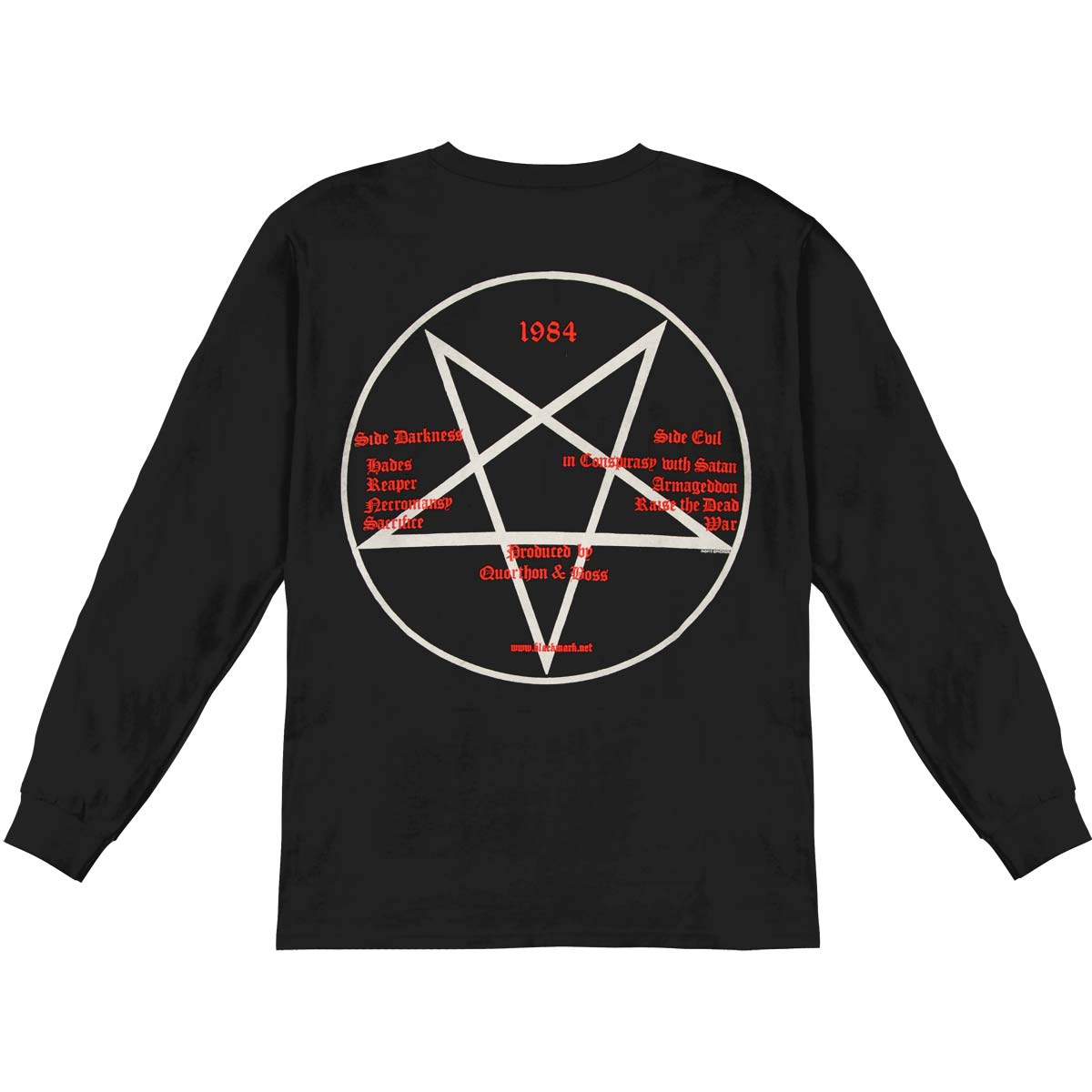 Bathory White Goat Long Sleeve Back