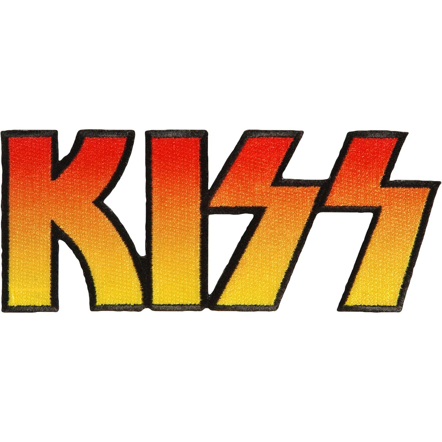 KISS Logo Embroidered Patch Front