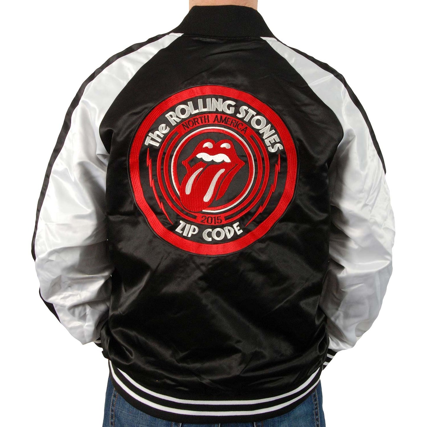 Rolling Stones RS Stones Silk Varsity Mens Jacket Varsity Jacket Back