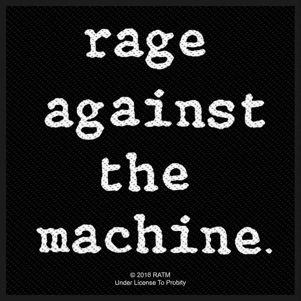 Rage Against The Machine Logo Woven Patch Front