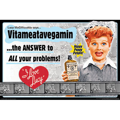 I Love Lucy Vitameatavegamin Domestic Poster