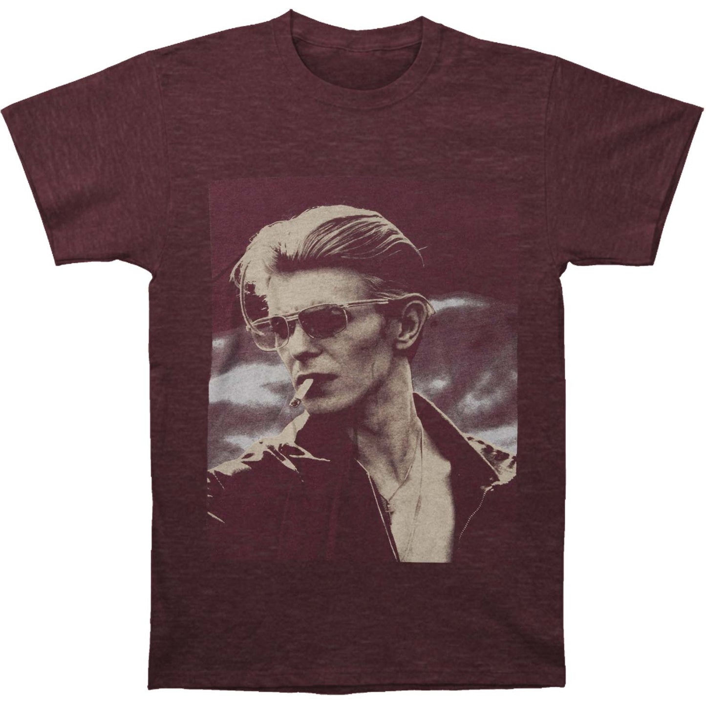 David Bowie Smoking Slim Fit T-shirt Front