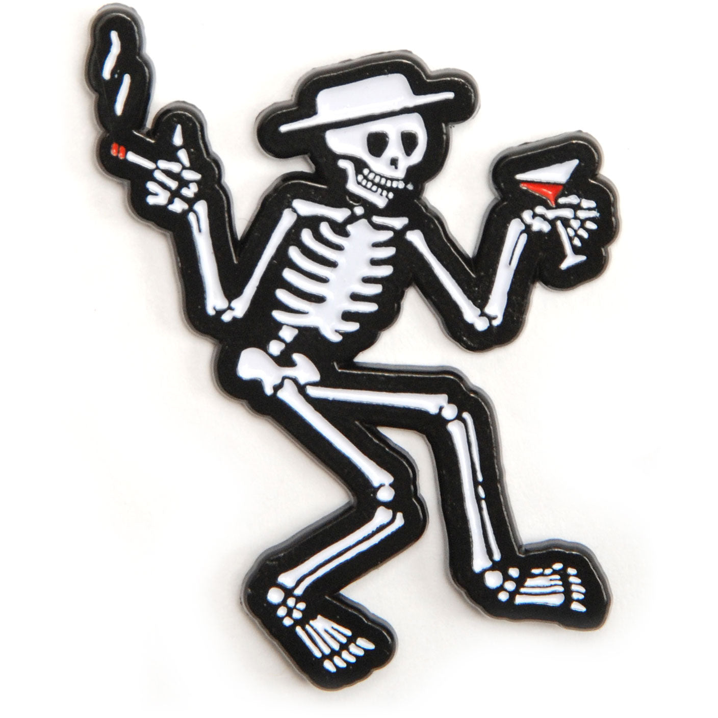 Skelly Enamel Pin Pewter Pin Badge