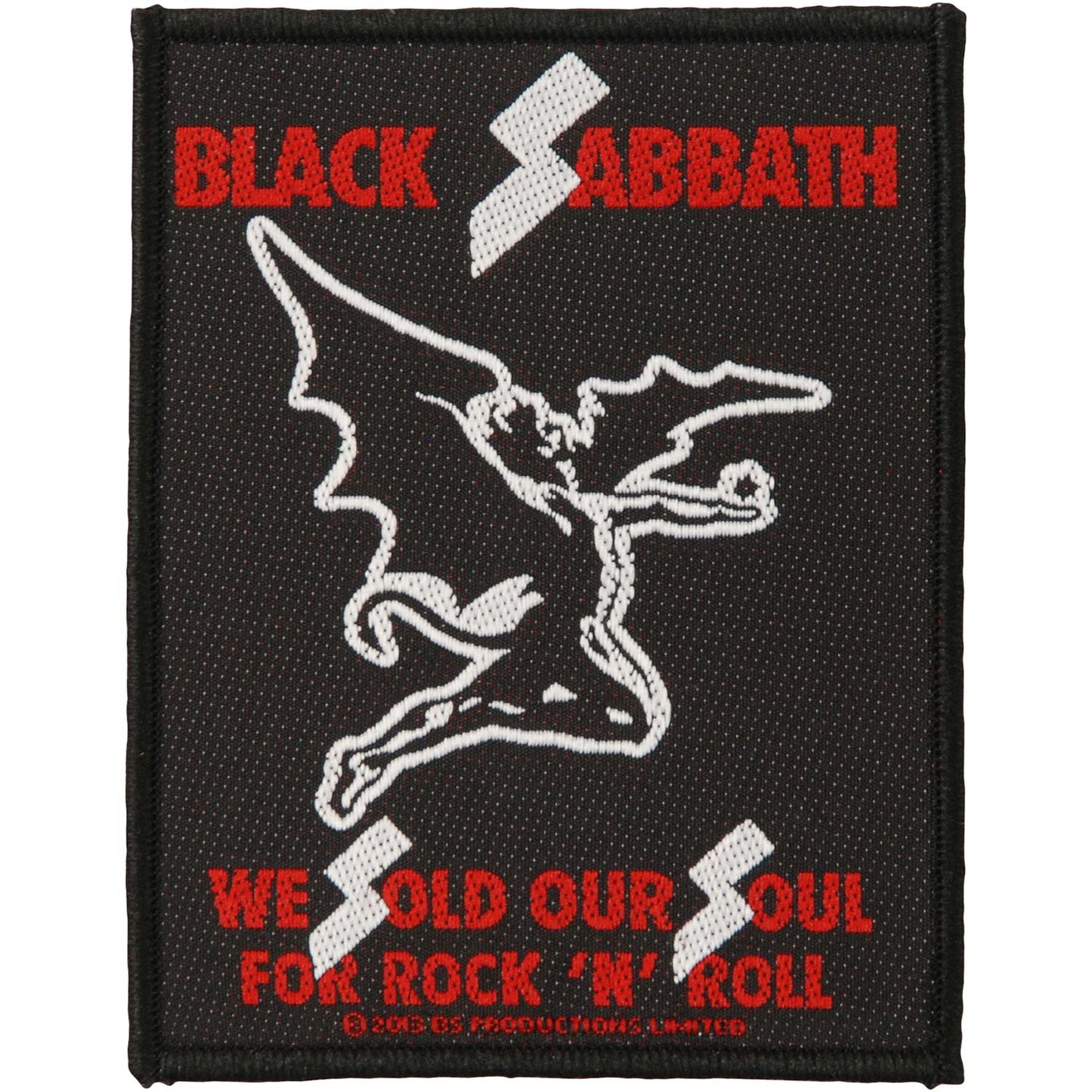 Black Sabbath Sold Our Souls Woven Patch Front