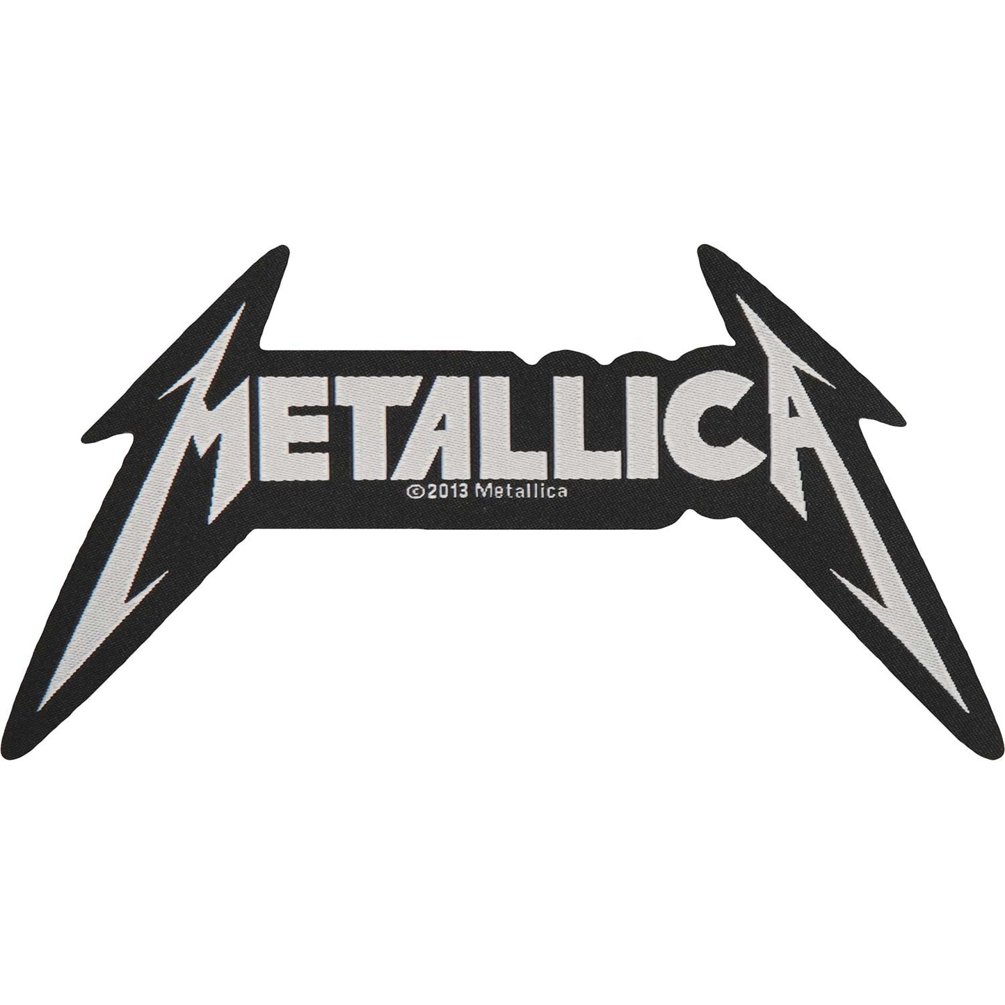 Metallica Shaped Logo Woven Patch Front