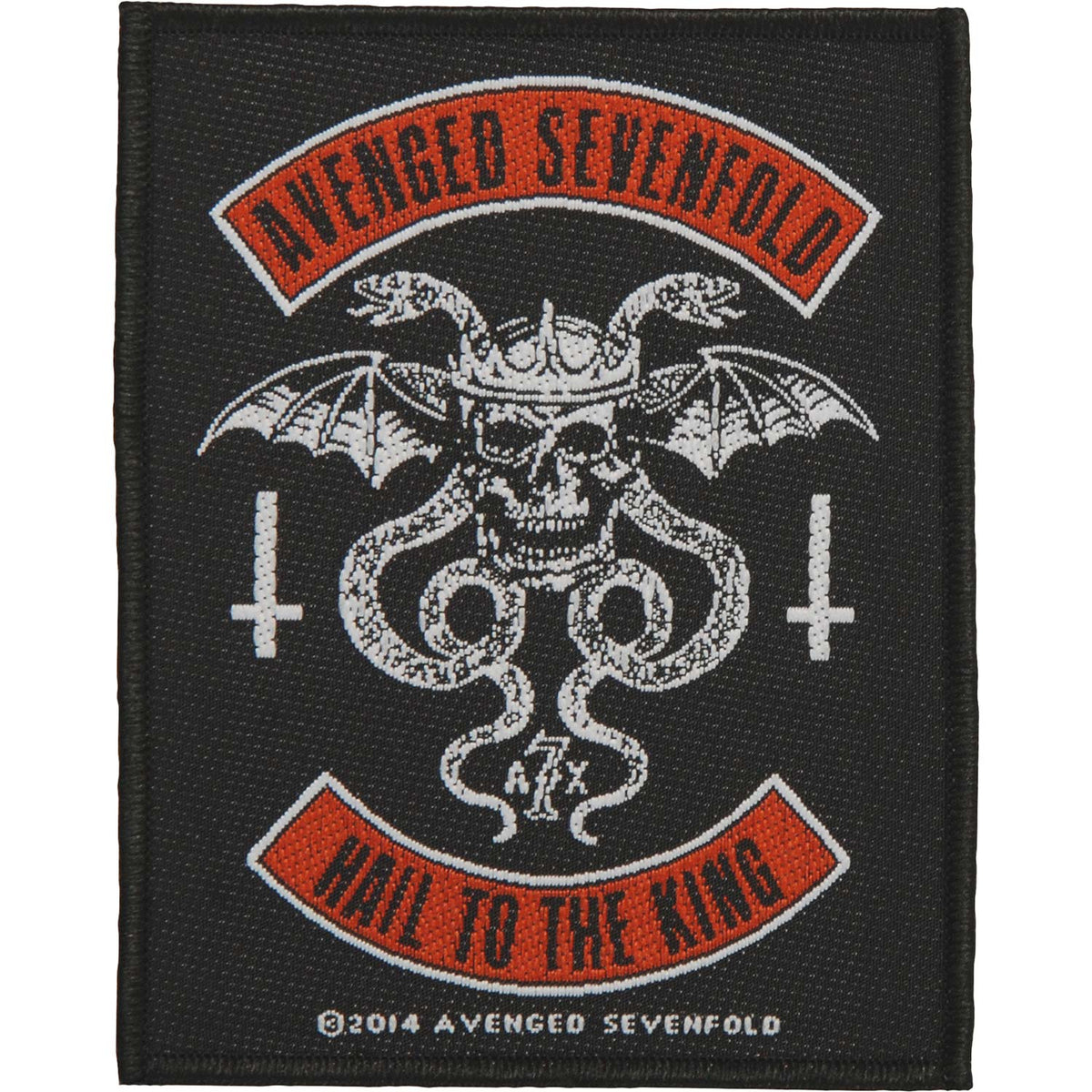 Avenged Sevenfold Biker Woven Patch Front