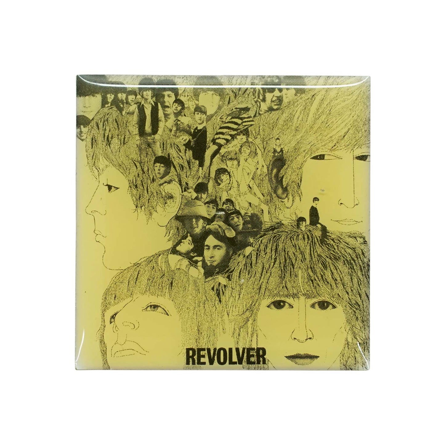 Beatles Revolver Pewter Pin Badge Front