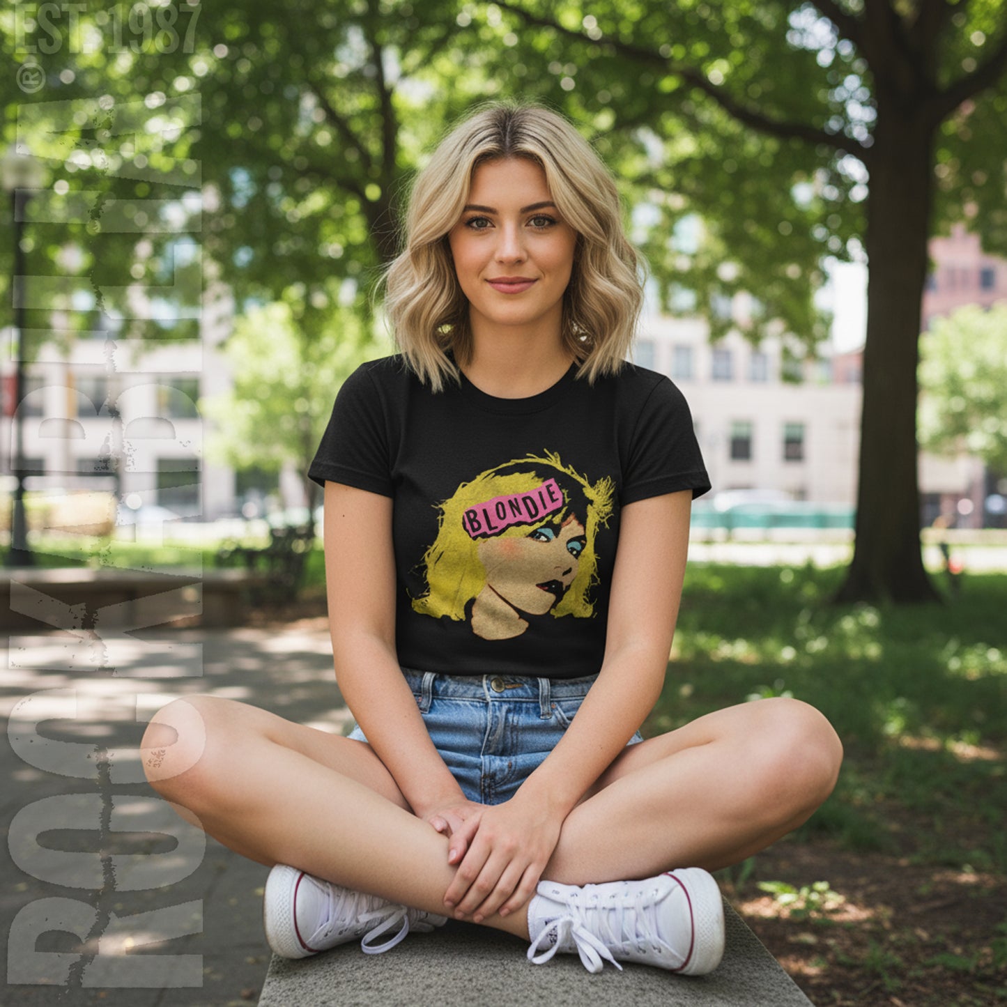 Blondie Punk Logo Junior Top Alt 2