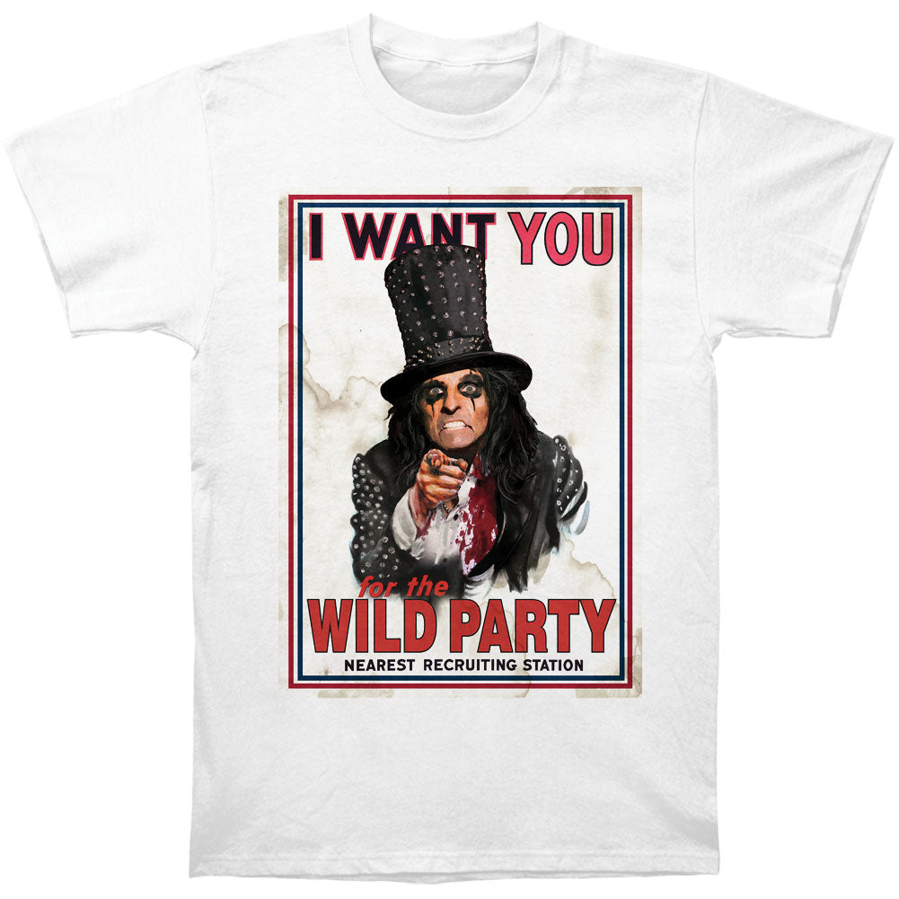 Alice Cooper Wants You T-shirt Front