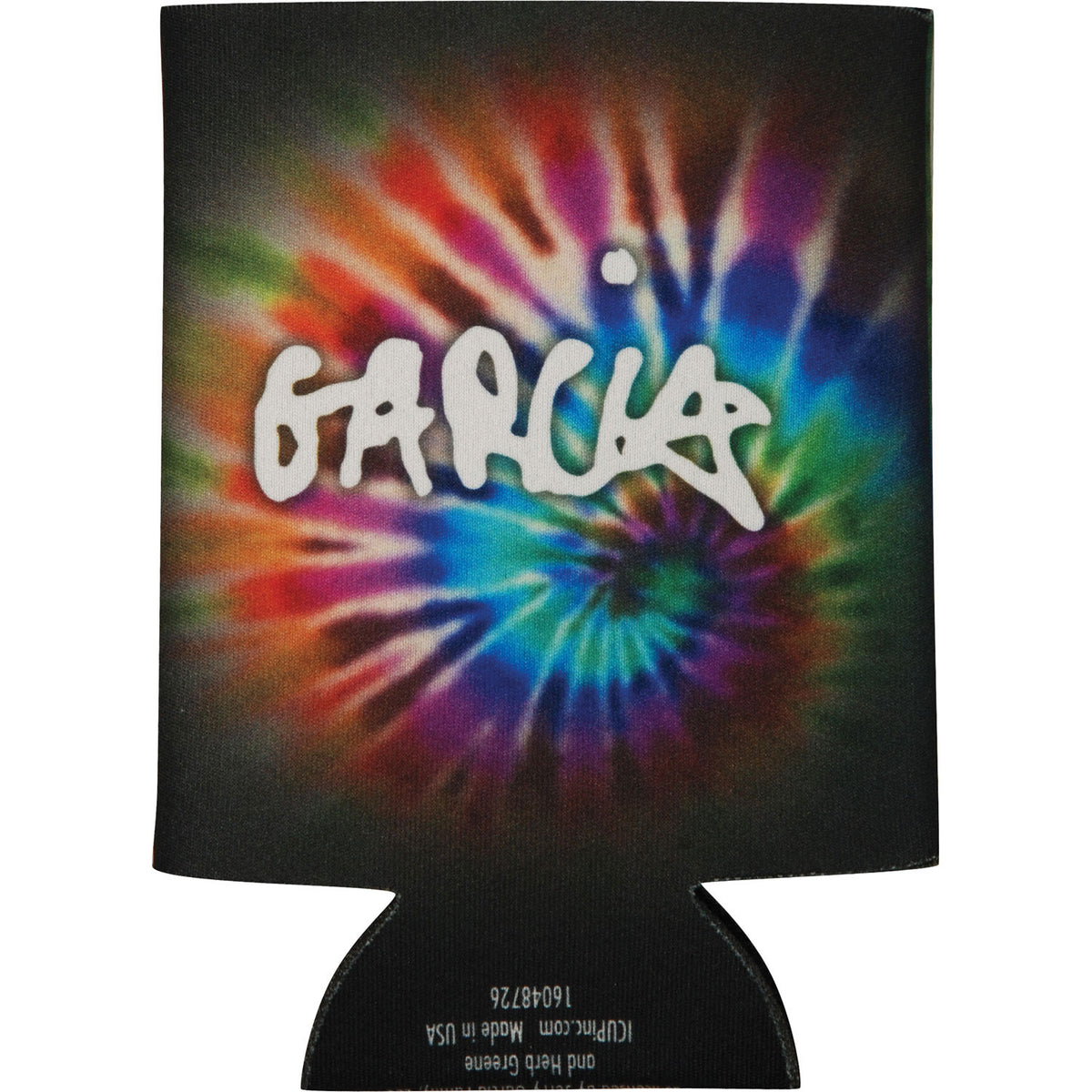 Jerry Garcia Tie Dye Eyes Closed Can Cooler Back