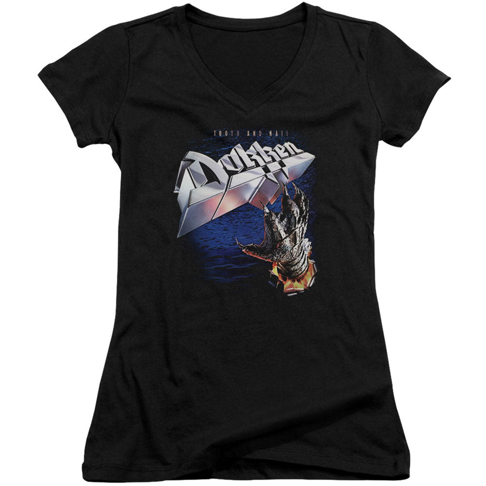 Dokken Tooth And Nail Cap Sleeve Junior Top